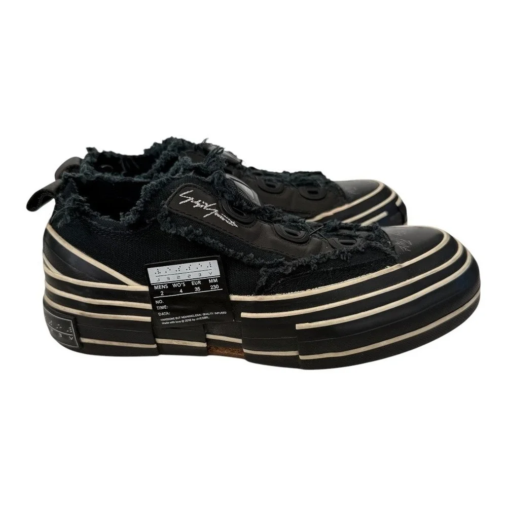 Yohji Yamamoto xVessel G.O.P. Lows Sneakers Womens 4 EUR 35 Black Deconstructed